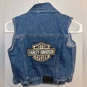Kids Harley-Davidson Classic Blue Denim Vest